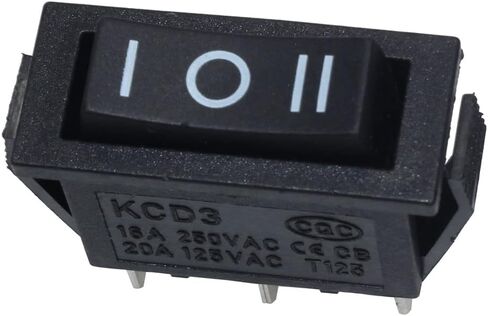 مجموعة Wilsnsun مكونة من 5 مفاتيح تشغيل/إيقاف/تشغيل للقارب، 3 دبابيس و3 مواضع للسيارة، مفتاح هزاز للقوارب، تيار متردد 250 فولت 125 فولت/20 أمبير KCD3 in Kuwait