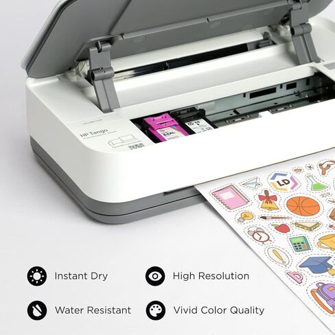 ورق ملصقات الصور النافثة للحبر اللامع من منتجات LD (8.5 × 11) حزمة كبيرة من 100 ورقة - دقة عالية متوافقة مع جميع موديلات طابعة الصور النافثة للحبر ذات الورقة الكاملة in Kuwait