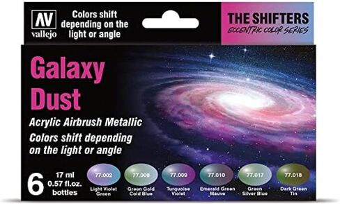 Vallejo 77.092 The Shifters Galaxy Dust، أسود، أخضر، فضي، فيروزي، أكريليك in Kuwait