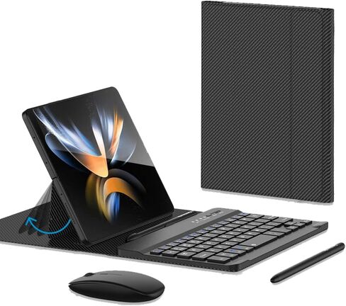 4-in-1 Mini Wireless Keyboard Case for Galaxy Z Fold 8/Fold8 Ultra/7/6/5 in Kuwait