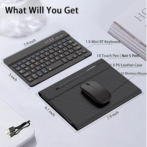 4-in-1 Mini Wireless Keyboard Case for Galaxy Z Fold 8/Fold8 Ultra/7/6/5 in Kuwait