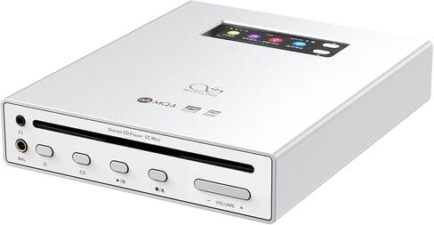 SHANLING مشغل أقراص مضغوطة استريو محمول وDAP EC Mini، مشغل أقراص مضغوطة للسيارة، USB DAC، ثنائي 9219MQ DAC، 384 كيلو هرتز / 32 بت، DSD256، Bluetooth5.0، دعم MQA-CD، إخراج 248 ميجاوات عند 32 أوم، يدعم بطاقة MicroSD سعة 2 تيرابايت (فضي) in Kuwait