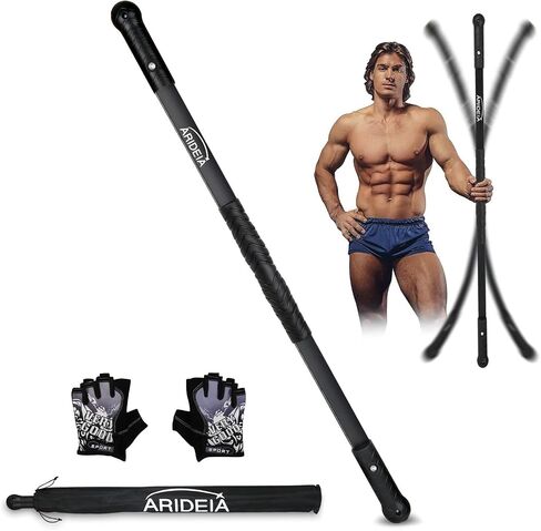 Arideia body physical therapy,shoulder tube baseball,elastic fitness bar for exercise equipment, high-frequency fitness bar suitable for home fitness. in Saudi Arabia