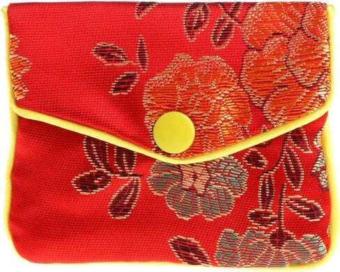 JJLFresheners Red Jewelry Storage Bags Silk Silk Bag Silk Pouch Chinese Tradition Pouch Purse Gifts Jewels Organizer Jewelry Accessories in Saudi Arabia
