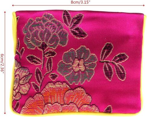 JJLFresheners Red Jewelry Storage Bags Silk Silk Bag Silk Pouch Chinese Tradition Pouch Purse Gifts Jewels Organizer Jewelry Accessories in Saudi Arabia