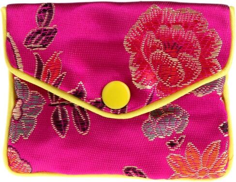 JJLFresheners Red Jewelry Storage Bags Silk Silk Bag Silk Pouch Chinese Tradition Pouch Purse Gifts Jewels Organizer Jewelry Accessories in Saudi Arabia