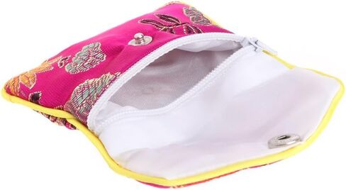 JJLFresheners Red Jewelry Storage Bags Silk Silk Bag Silk Pouch Chinese Tradition Pouch Purse Gifts Jewels Organizer Jewelry Accessories in Saudi Arabia