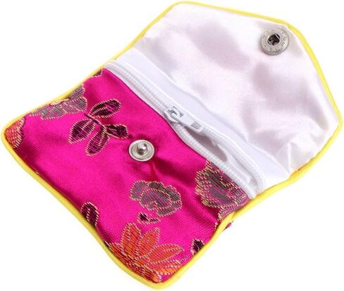 JJLFresheners Red Jewelry Storage Bags Silk Silk Bag Silk Pouch Chinese Tradition Pouch Purse Gifts Jewels Organizer Jewelry Accessories in Saudi Arabia