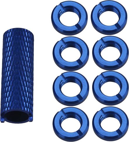 Mxfans 1.02cm Dia Remote Control Switch Blue Color Nut Replacement Parts Pack of 8 in Saudi Arabia