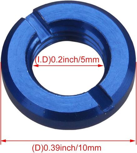 Mxfans 1.02cm Dia Remote Control Switch Blue Color Nut Replacement Parts Pack of 8 in Saudi Arabia