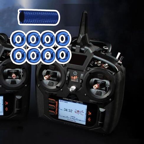 Mxfans 1.02cm Dia Remote Control Switch Blue Color Nut Replacement Parts Pack of 8 in Saudi Arabia