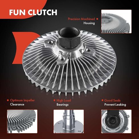 A-Premium Engine Cooling Fan Clutch Compatible with Ford F-150 F-250 F-350 1993-1996, E-150 E-250 E-350 Econoline 1992-1996, Club Wagon 1995, L6 4.9L, Replace# F2UZ-8A616-F, F2UZ8A616F in Saudi Arabia
