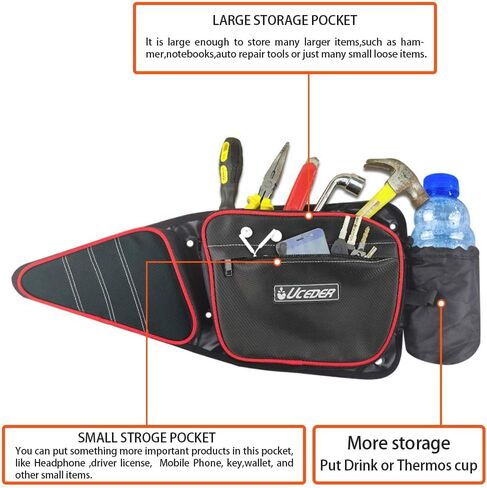 RZR Side Door Bags-Heavy Duty 1680D Nylon Door Bags for Polaris RZR XP 1000 900XC S900 Passenger and Driver Side Storage Bag with Knee Protection (Camouflage) in Saudi Arabia