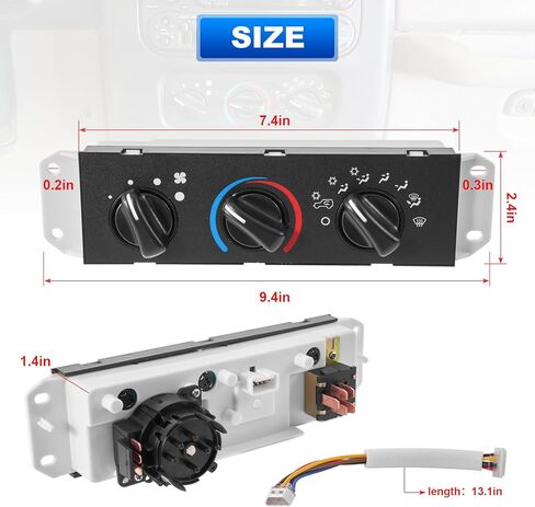 55037473AB وحدة لوحة التحكم في المناخ A/C ولوحة التحكم في السخان متوافقة مع 1999-2004 Jeep Wrangler TJ استبدال # HS-373 HS373 SM2107 1S2187 in Kuwait