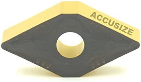 Accusize الأدوات الصناعية كربيد طلاء Cvd Dnmg432، 10 قطع/صندوق، أسود/أصفر، 2206-1028 in Saudi Arabia