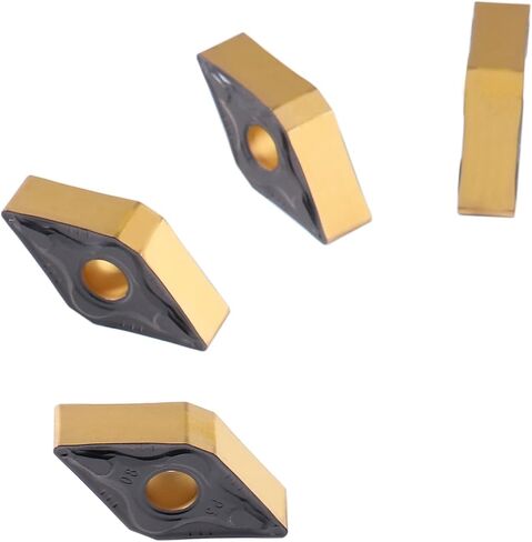 Accusize الأدوات الصناعية كربيد طلاء Cvd Dnmg432، 10 قطع/صندوق، أسود/أصفر، 2206-1028 in Saudi Arabia