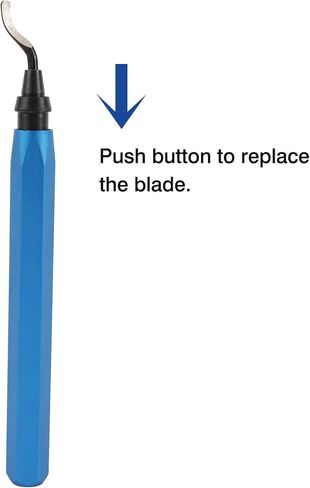 مجموعة أدوات إزالة الأزيز - 20 قطعة شفرات HSS مع مقبض دوار وقلم قطع بلاط مدبب لإزالة نتوءات المعدن والفولاذ والألومنيوم والبلاستيك والخشب والألواح الليفية in Kuwait