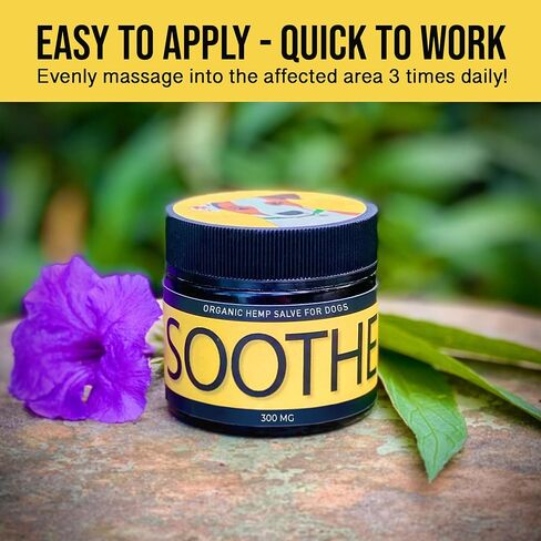 Soothe - Hemp Salve - Dog Allergy & Hot Spot Treatment - Natural Bug Bite Relief to Soothe Itchy Skin - Made with Human-Grade Ingredients for Your Canine in Saudi Arabia