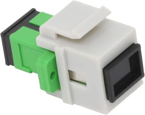 RiteAV Fiber Optic Keystone Coupler SC Singlemode APC White in Kuwait