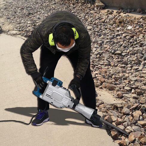 Aoile Demolition Jack Hammer, MAX 1700W Electric Jackhammer Concrete Breaker, 1900 BPM Demolition Hammer Concrete Breaker, Concrete Pavement Breaker Drills Kit in Kuwait