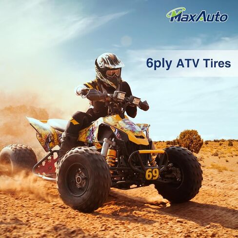 MaxAuto 22x7-11 Sport ATV Tires 22x7x11 Quad Tires Compatible with Honda Recon 250 Suzuki Ozark 250,6 PR Tubeless All Terrain UTV Tires, 2 Pack in Kuwait