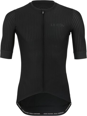 LE COL Men’s Pro Aero Jersey | Aerodynamic Cycling Shirt | WindTunnel Tested, Drag Reducing, Lightweight | Black in Saudi Arabia