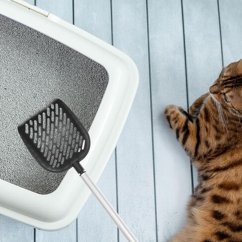 EXPAWLORER Cat Litter Scoop,Adjustable Metal Long Handle Litter Scooper with Deep Sifting Shovel,No Bending Back Heavy Duty Cats Pooper Pet Poop Fast Sifter in Saudi Arabia