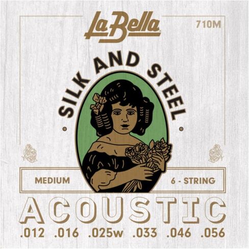 La Bella 710M Silk & Steel - Medium Acoustic Guitar String in Saudi Arabia