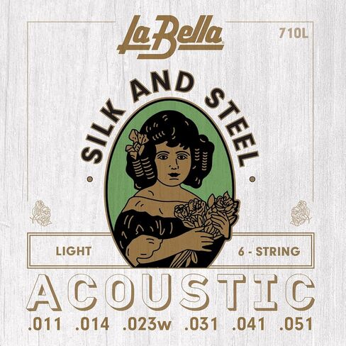 La Bella 710M Silk & Steel - Medium Acoustic Guitar String in Saudi Arabia