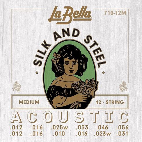 La Bella 710M Silk & Steel - Medium Acoustic Guitar String in Saudi Arabia