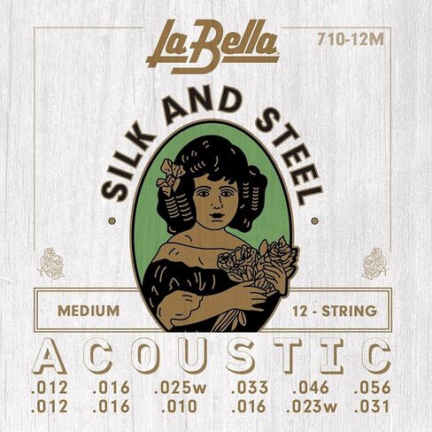 La Bella 710M Silk & Steel - Medium Acoustic Guitar String in Saudi Arabia