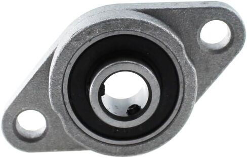 TAODAN 4PCS 8MM/0.31 Inch Bore Silver Zinc Alloy Base Flange Bearing Self Aligning KFL08 for Machinery Power Mining and Metallurgy in Saudi Arabia