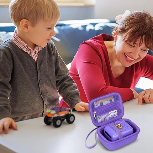 حقيبة حمل صلبة باللون الأرجواني من Staiko لحيوانك الأليف الإلكتروني الافتراضي من Bitzee، وكاميرا رقمية فورية، وملحقات رقمية، ومنظم سماعات أذن كابل إلكتروني صغير، والقرص الصلب in Kuwait