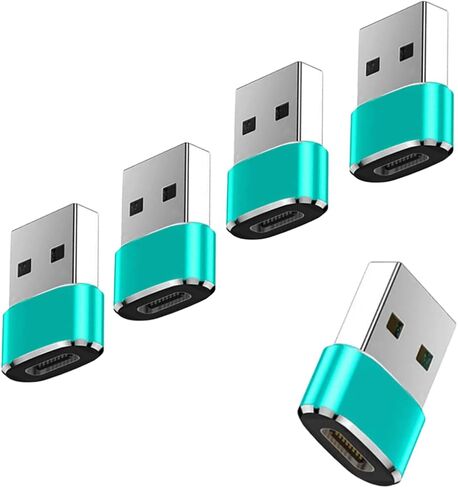 محول شاحن pTINKS USB من النوع C أنثى إلى USB A ذكر لهاتف iPhone 15/Pro/Pro Max/Plus/14/13/12، XS/XR/X، سلسلة الساعات. آيباد، سامسونج (وردي) in Kuwait