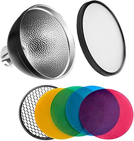 عاكس Godox AD-S2 القياسي مع موزع ناعم وملحقات فلاش Speedlite ad-s11 | متوافق مع ومضات GODOX AD200، AD200Pro، AD360II، AD360، AD180 in Saudi Arabia