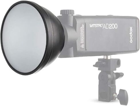 عاكس Godox AD-S2 القياسي مع موزع ناعم وملحقات فلاش Speedlite ad-s11 | متوافق مع ومضات GODOX AD200، AD200Pro، AD360II، AD360، AD180 in Saudi Arabia