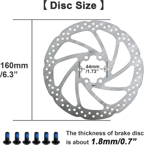 ROADNADO Hydraulic Disc Brakes Set for Mountain Bike Bicycle MTB Aluminum Alloy Oil Brake Set 160mm Front 800mm Rear 1400mm Hydraulic Brake Set for Universal in Saudi Arabia