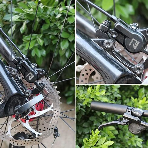 ROADNADO مجموعة فرامل قرصية هيدروليكية للدراجات الجبلية دراجة MTB مجموعة فرامل زيت سبائك الألومنيوم 160 مم أمامي 800 مم خلفي 1400 مم مجموعة فرامل هيدروليكية عالمية in Kuwait