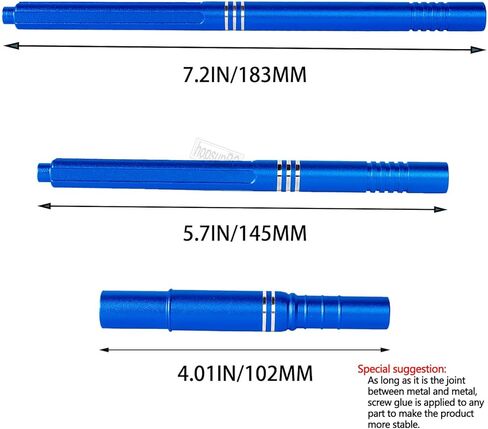 عمود منزلق مركزي من الألومنيوم، عمود محرك مركزي CVD، جزء ترقيات لـ 1/10 KRATON&Outcast 4X4 4S V2 BLX، يستبدل ARA311065 (تيتانيوم) in Kuwait