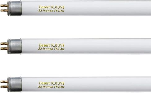 Celiwace 22 بوصة T5 10.0 UVB لمبة الزواحف الصحراوية UVB مصابيح 24 واط الزواحف UVB ضوء للزواحف الصحراوية السحالي التنين الملتحي 3 حزمة in Kuwait
