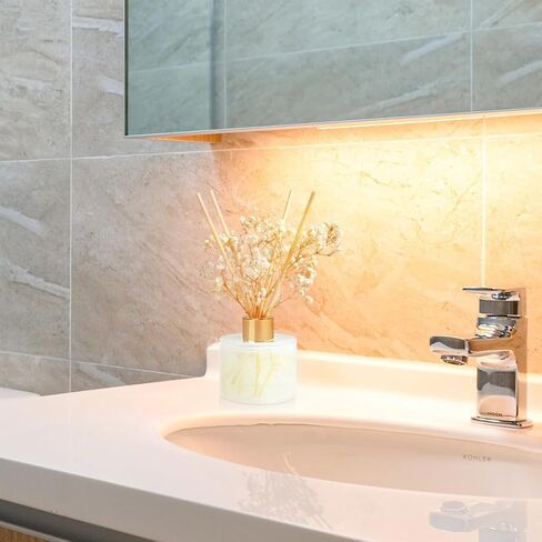 مجموعة ناشر روائح القصب من YISOWUH، 5.28 أونصة (150 مل) ناشر رائحة الفاكهة، عبوة واحدة مع 8 أعواد عطر تدوم طويلاً للمنزل والحمام وديكور الغرفة in Kuwait