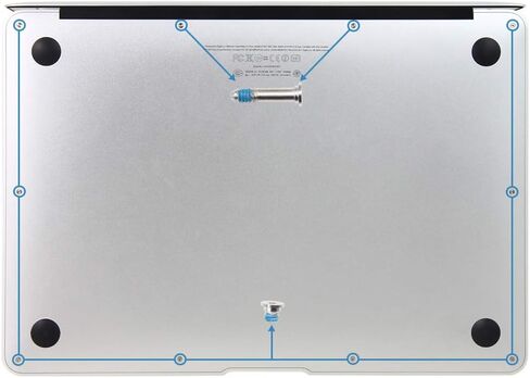 GODSHARK مجموعتان من البراغي البديلة مع مفك براغي لجهاز MacBook Air 11 بوصة A1370 A1465 2010-2017، غطاء سفلي Unibody P5 Pentalobe مجموعة أدوات إصلاح بديلة للكمبيوتر المحمول والكمبيوتر المحمول in Kuwait