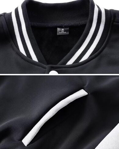 ACEFAST INC Men's Varsity Baseball Jacket Casual Letterman Bomber Jacket Windbreaker Lightweight Jacket in Saudi Arabia