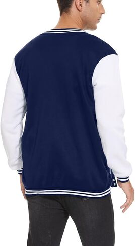 ACEFAST INC Men's Varsity Baseball Jacket Casual Letterman Bomber Jacket Windbreaker Lightweight Jacket in Saudi Arabia