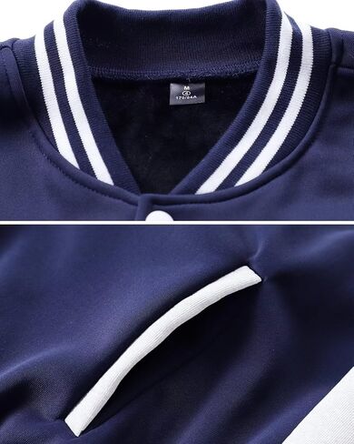 ACEFAST INC Men's Varsity Baseball Jacket Casual Letterman Bomber Jacket Windbreaker Lightweight Jacket in Saudi Arabia