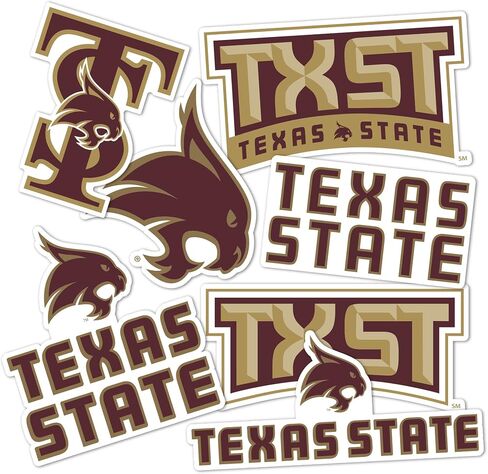 الصحراء الصبار جامعة ولاية تكساس TXState بوبكاتس ملصقات الفينيل الشارات الكمبيوتر المحمول زجاجة ماء سيارة القصاصات T2 (النوع 2) in Saudi Arabia