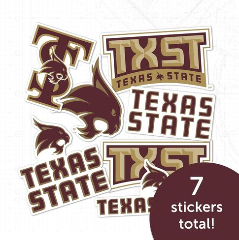 الصحراء الصبار جامعة ولاية تكساس TXState بوبكاتس ملصقات الفينيل الشارات الكمبيوتر المحمول زجاجة ماء سيارة القصاصات T2 (النوع 2) in Saudi Arabia