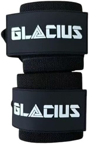 GL A CIUS Premium 18" Inches Wrist Straps for Weightlifting | Unisex Wrist Support for Weightlifting | Gym Straps with Heavy Duty Thumb Loop | Adjustable, Durable, Comfortable, Secure, and Stylish in Saudi Arabia