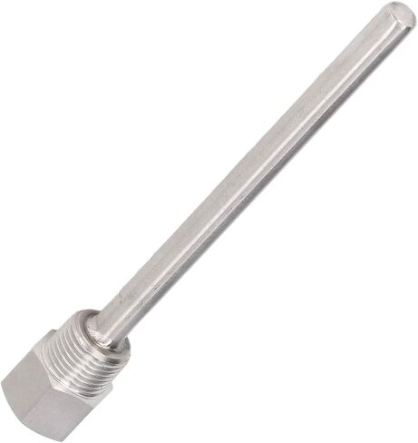 Tnfeeon الفولاذ المقاوم للصدأ Thermowell، 6.7in طول Thermowell لأجهزة استشعار درجة الحرارة تركيب الملحقات لتخمير البيرة تخمير البيرة in Saudi Arabia