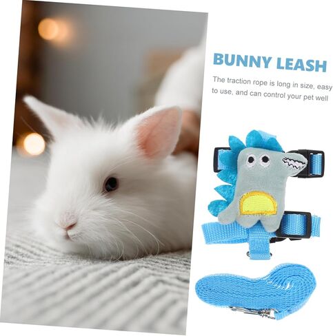 MARMERDO 1 مجموعة مقود أرنب جرو يسخر المقود النمس غينيا خنزير ازياء شينشيلا تسخير الهامستر سترة تسخير أرنب تسخير خنزير غينيا المقود السفر الصغيرة البوليستر دمية القط in Kuwait